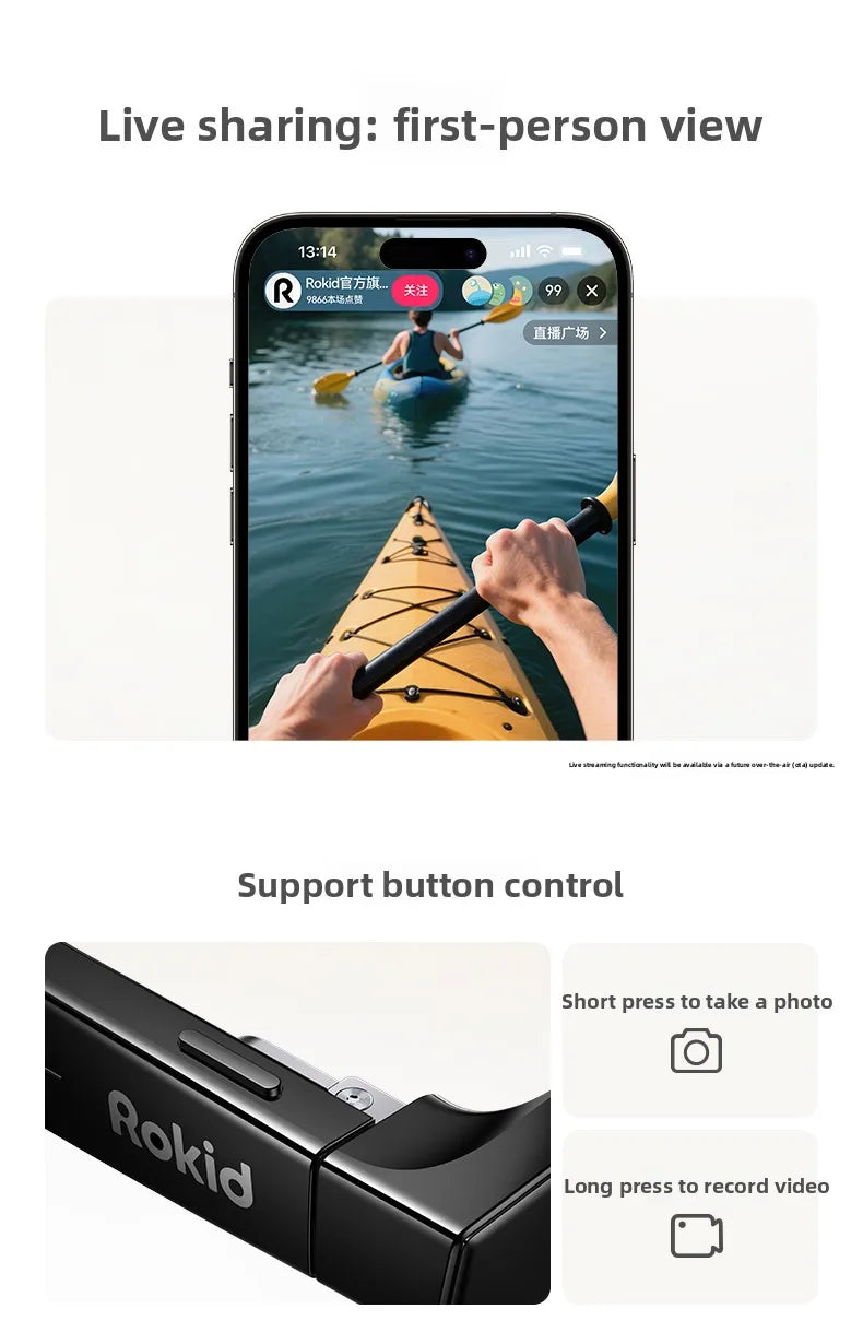 2025 Rokid Glasses Smart Wearable Headset Visual AI Photo Navigation Real-time Face-to-Face Translation Large Model