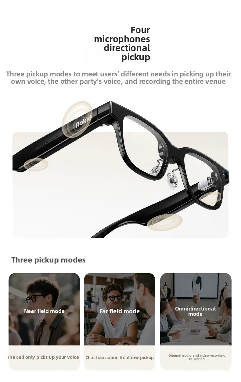 2025 Rokid Glasses Smart Wearable Headset Visual AI Photo Navigation Real-time Face-to-Face Translation Large Model