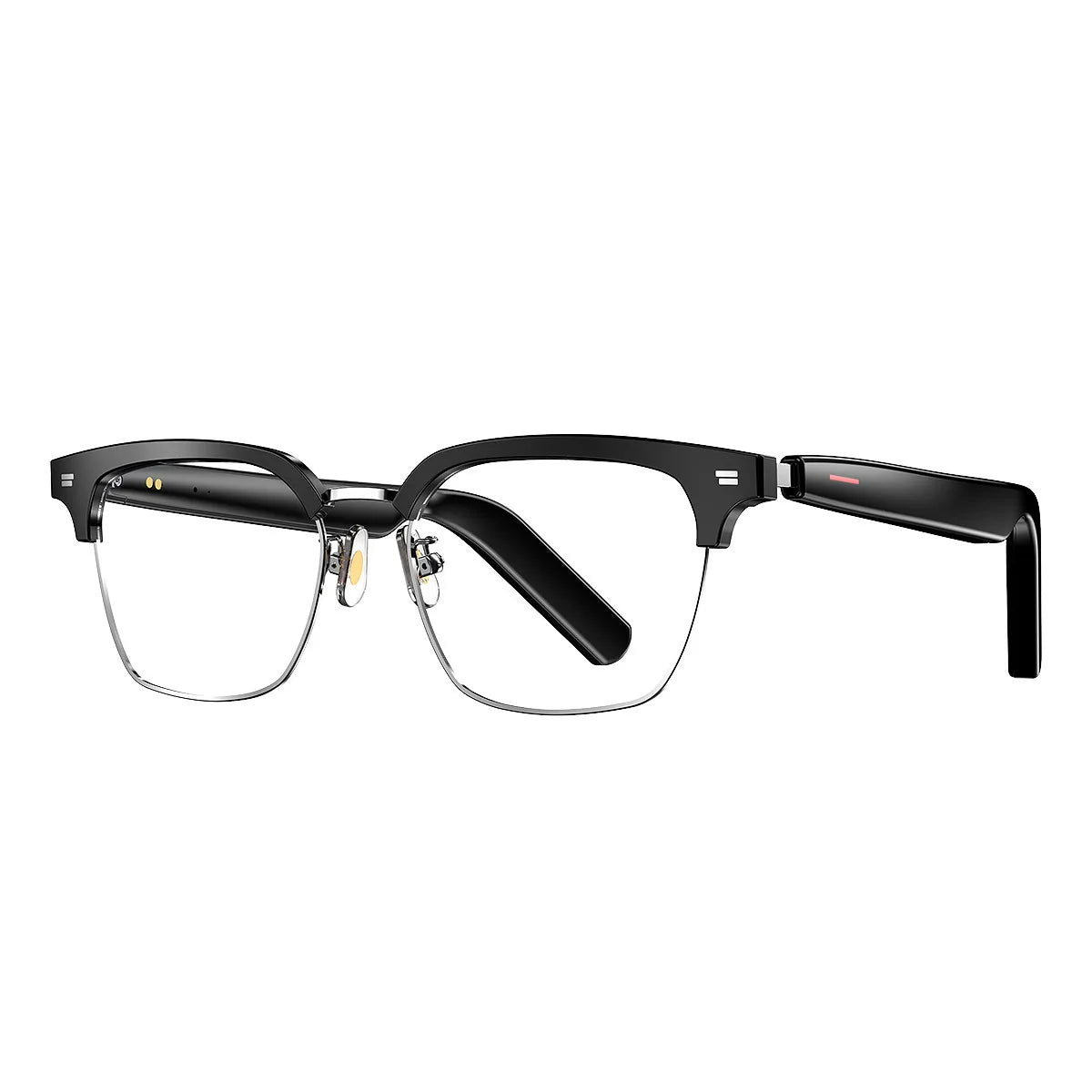 E10 Black Smart for Bluetooth Glasses Fashionable Sunglasses with Audio Technology-Make Calls & Listen to Music Wearable Headset