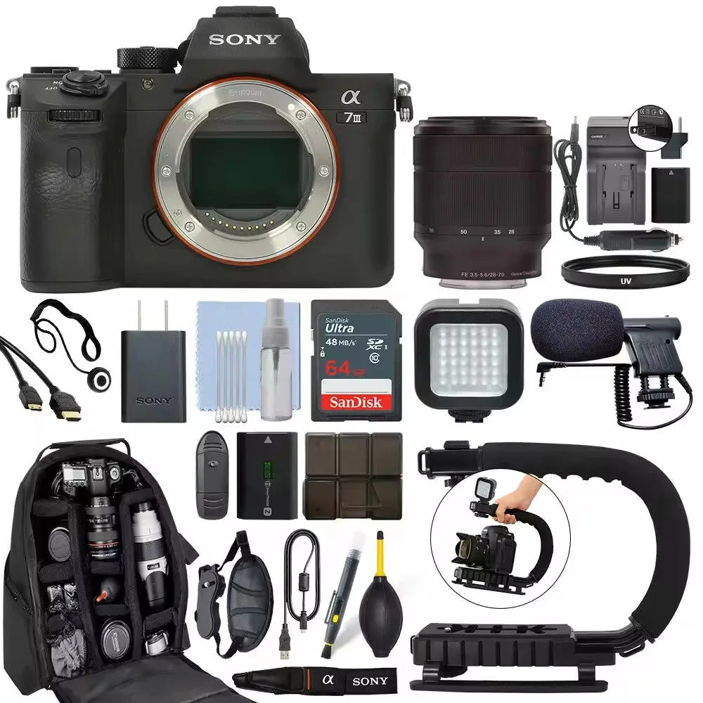 Offer Alpha A7 III (ILCEM3K/B) Full-Frame Mirrorless Instant Camera with 28-70mm Lens and 3-Inch LCD New Stock