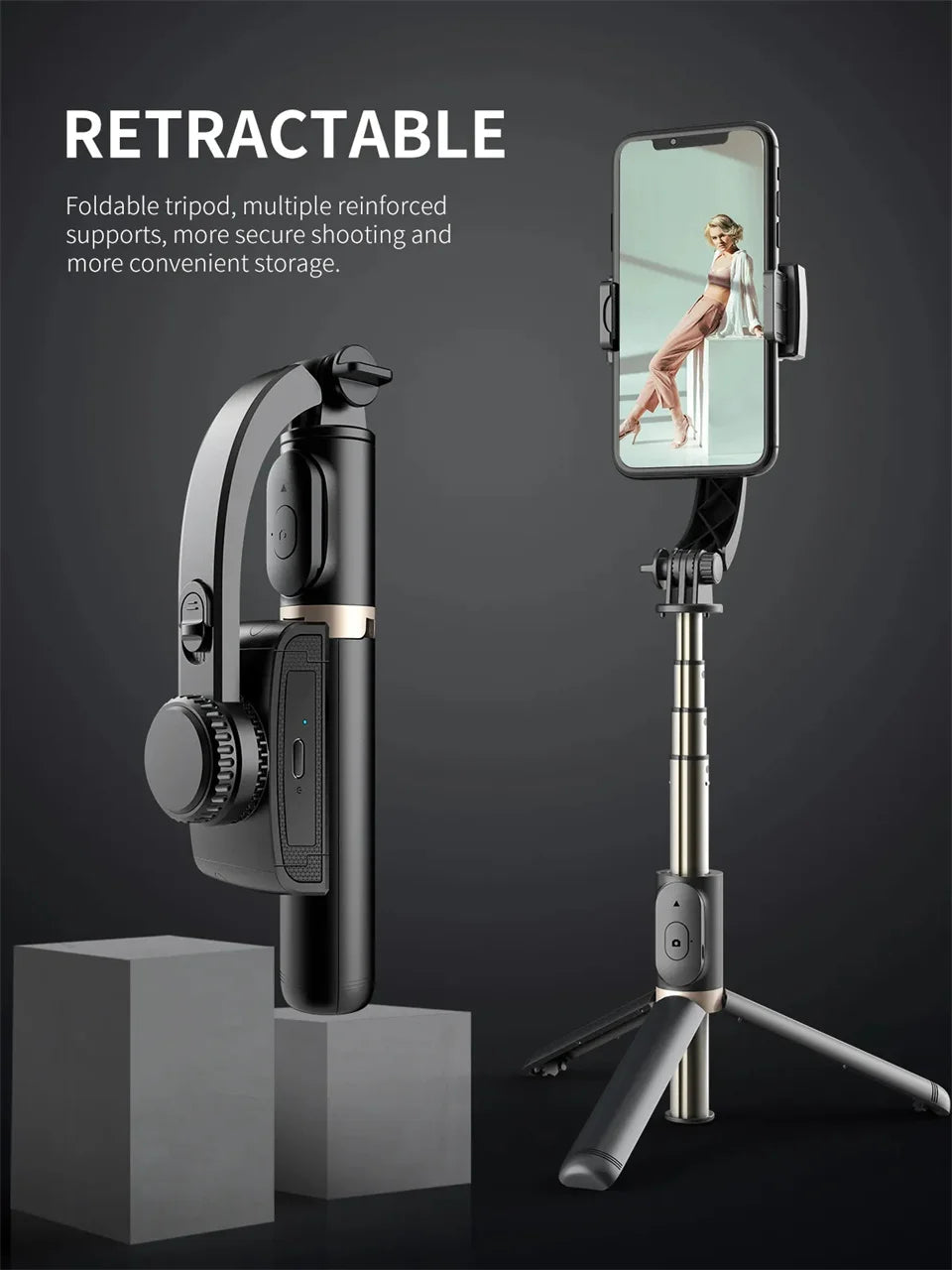 Handheld Gimbal Stabilisateur Estabilizador Selfie Stick Smartphone Action Kameralar Bluetooth Tripod For Live Broadcast TikTok