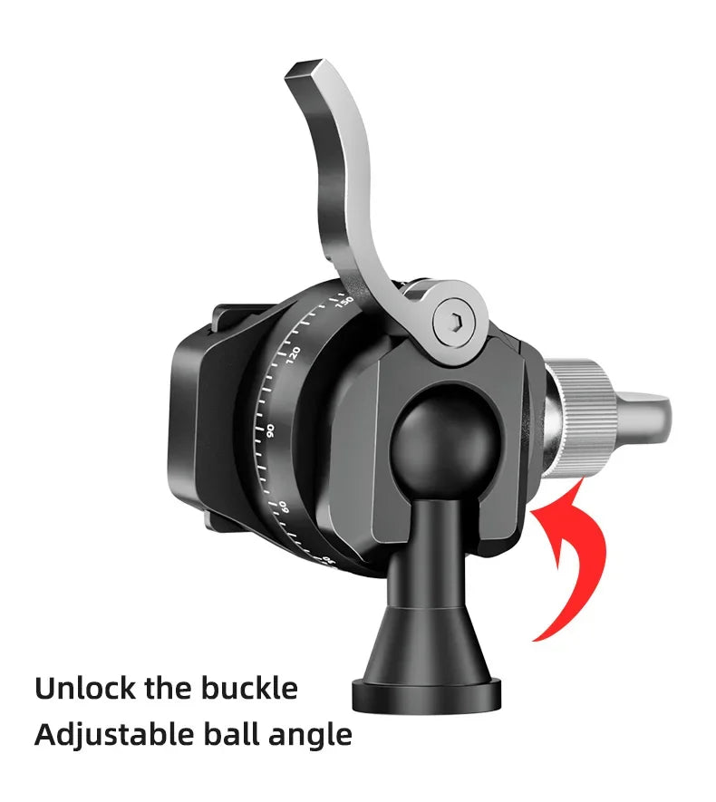 SLR camera panoramic spherical gimbal 360 degree rotating metal gimbal projector gimbal With quick release plate