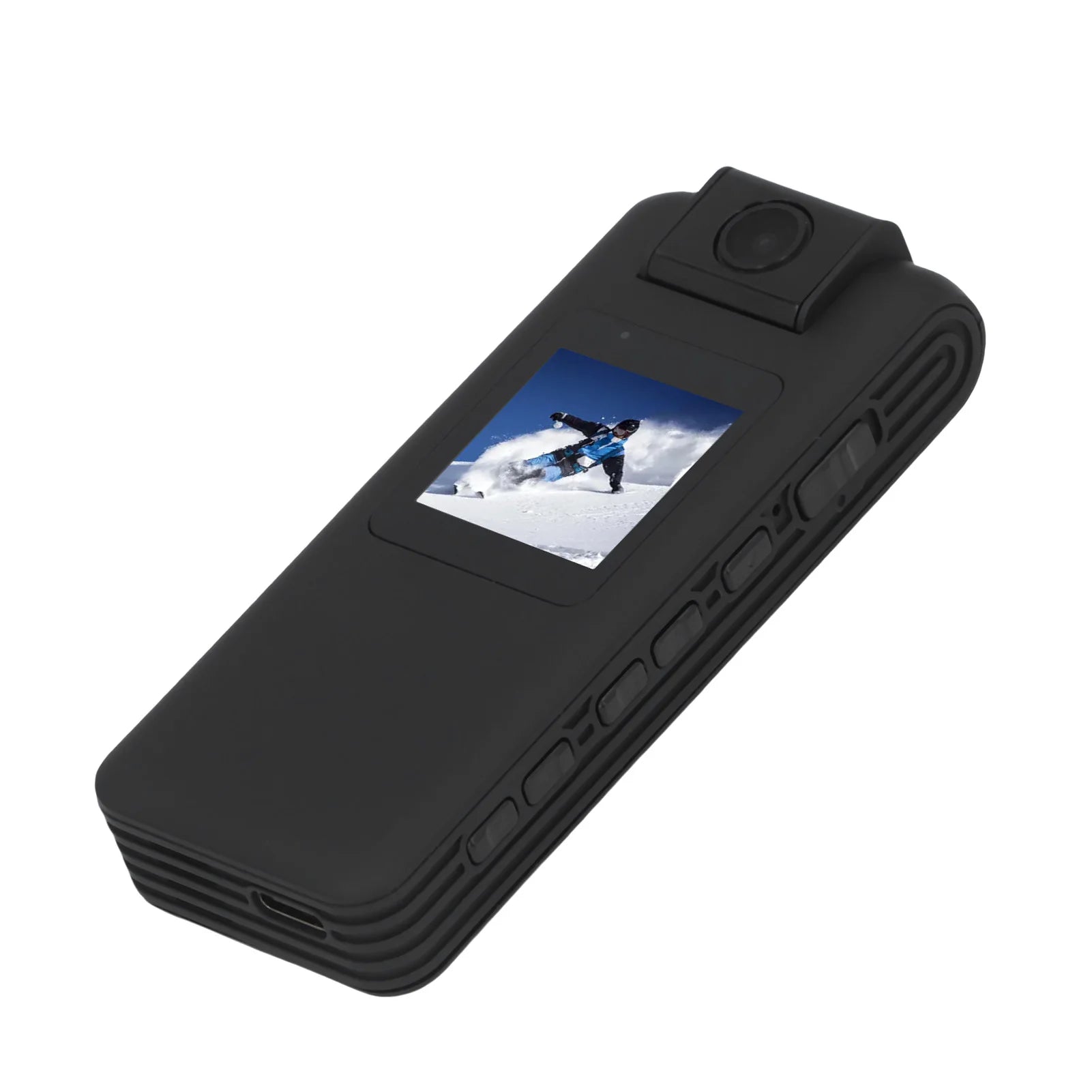 Body Video Recorder Body Worn Camera FHD 1080P 1.3 Inch LCD Screen 180 Degree Rotatable Lens Cycle Recording Wearable Camcorder