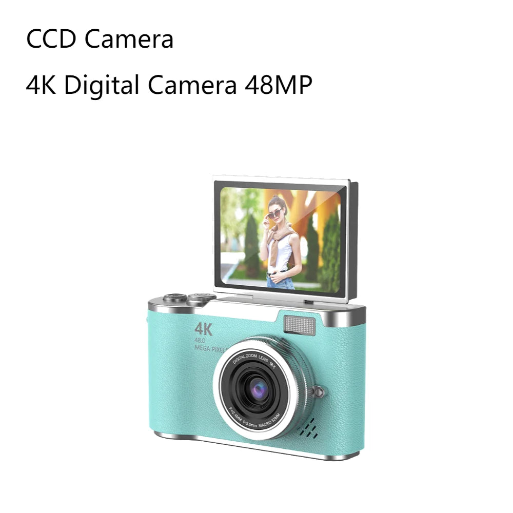 HD Digital Camera 4K 16X 48MP Zoom Vlogging Camera Flip Screen Wifi Recorder Lithium battery 1500MA HDMI-Compatible interface