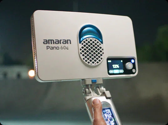 amaran Pano 60c 2-Light Kit Panel Lights 60W RGBWW LED Video Studio Light w/Light Stand for Video Recording Game Streaming