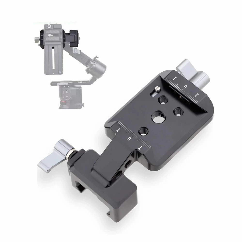 Gimbals Stabilizer Vertical Photography Plate, Camera Vertical Mount Adapter for DJI Ronin RS 2 RS 3 RS 3 Mini RS 3 Pro Gimbas