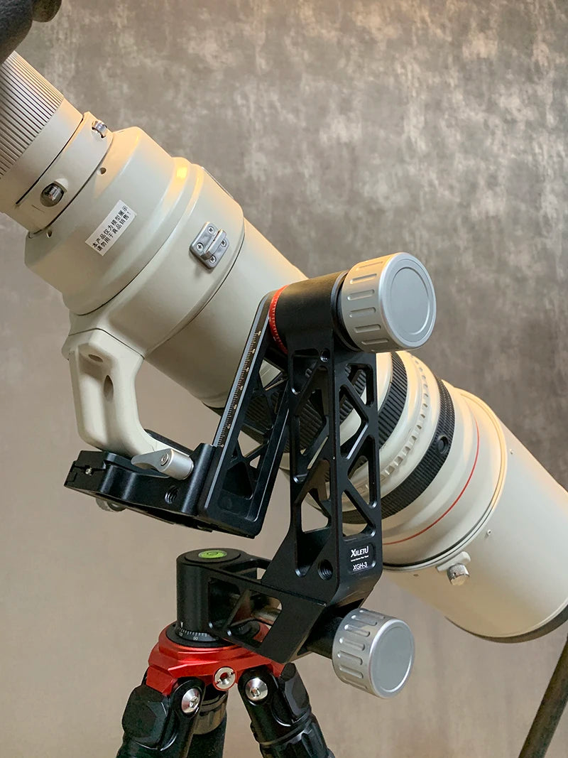 Professional Heavy Duty Gimbal Head 360 Degree Panoramic Gimbal Head Mount for Tripod DSLR Camera Telephoto Lens Tripod Head