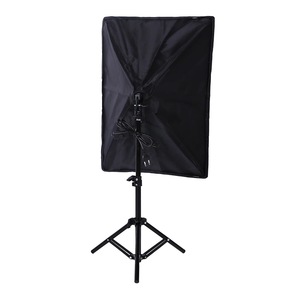 50*70CM Photography Studio Wired Softbox Lamp Holder with E27 Socket for Studio Continuous Lighting With Carry bag