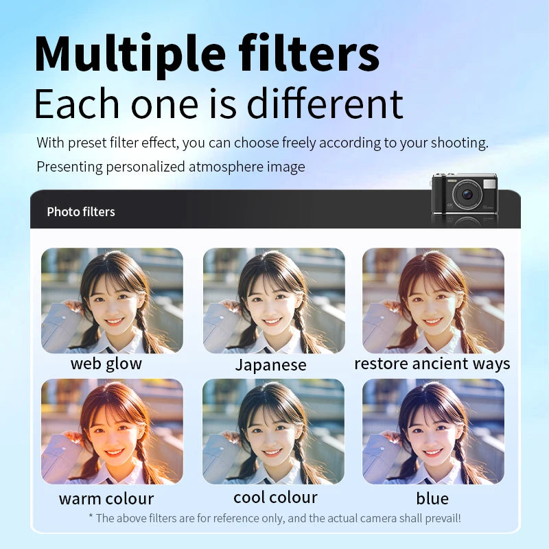 HD 1080P 2.8inch digital Camera Rechargeable Cameras with 16x Zoom Compact Camera 50 Megapixels Cameras for kids Beginner Camera