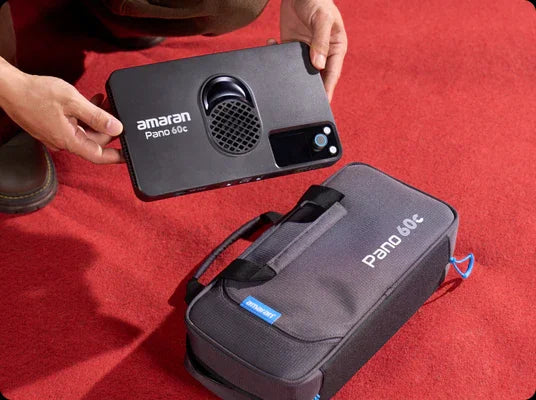 amaran Pano 60c 2-Light Kit Panel Lights 60W RGBWW LED Video Studio Light w/Light Stand for Video Recording Game Streaming