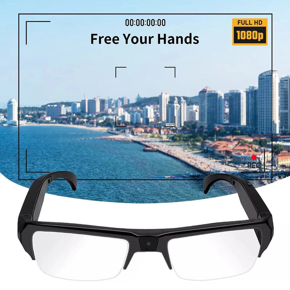 New Intelligent Video Glasses, Equipped With Ultra-high Definition 4k Mini Camera, Capable Of Recording Videos And Playing Music
