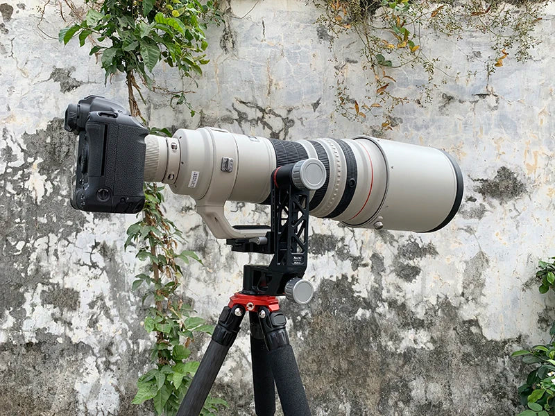 Professional Heavy Duty Gimbal Head 360 Degree Panoramic Gimbal Head Mount for Tripod DSLR Camera Telephoto Lens Tripod Head