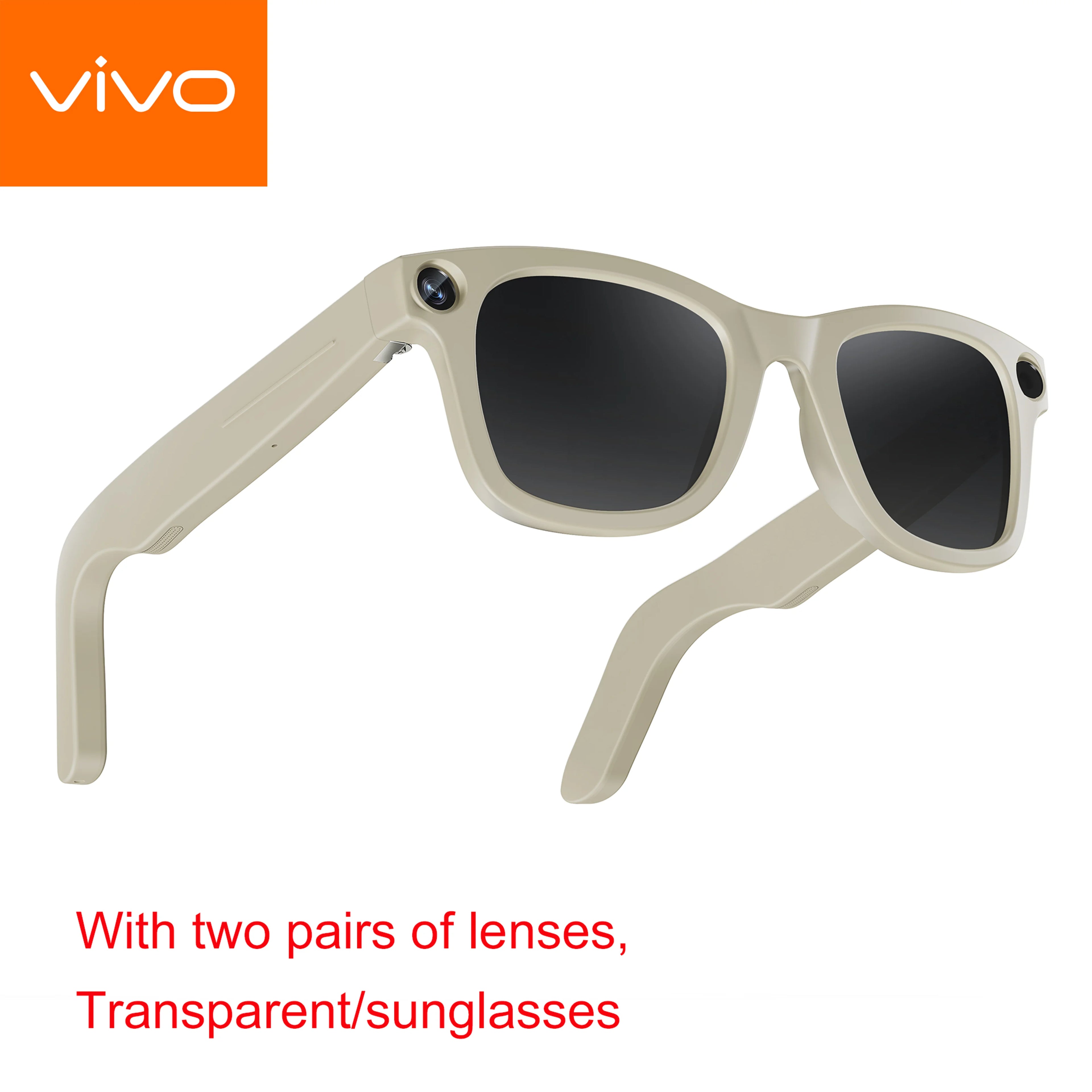 VIVO G300 Smart AI Glasses 1200W pixel AI Shooting Camera HD Photo Video Voice Call Translation Waterproof Bluetooth ChatGPT NEW