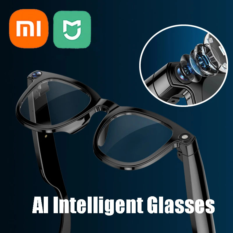 Xiaomi Mijia AI Intelligent Glasses With 800W HD Camera Chat Bluetooth Call Voice Assistant Music Player Smart Translation