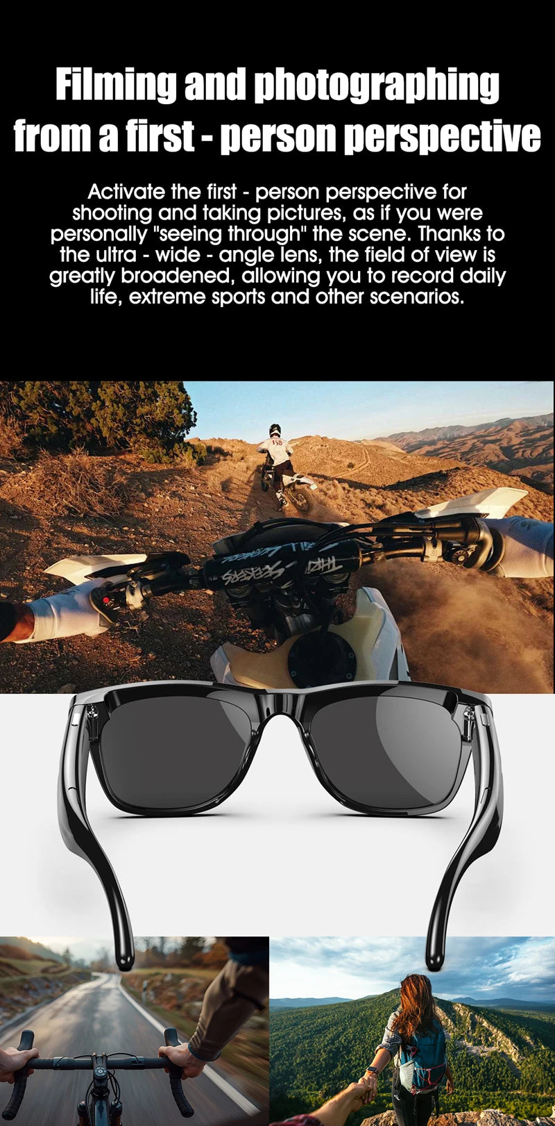 Xiaomi Intelligent Glasses Shooting Photos and Video 6K HD Camera With Color Changing Lenses 260Mah Battery Color-changing Lens