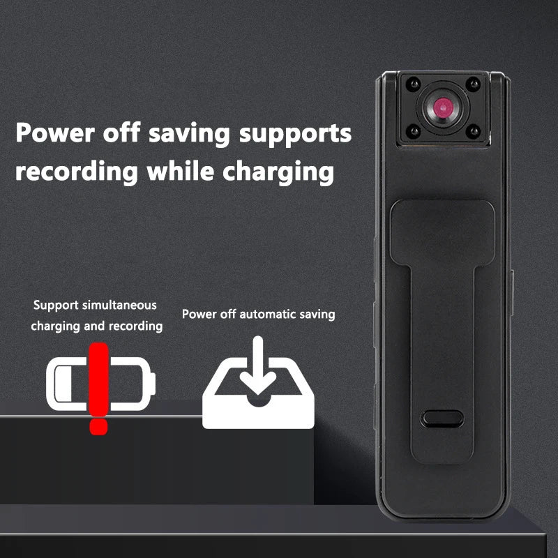 Xiaomi A9 Mini Handheld Camera 1080P HD Infrared Night Vision Back Clip Camera Recorder Outdoor Sports Riding Handheld Camera