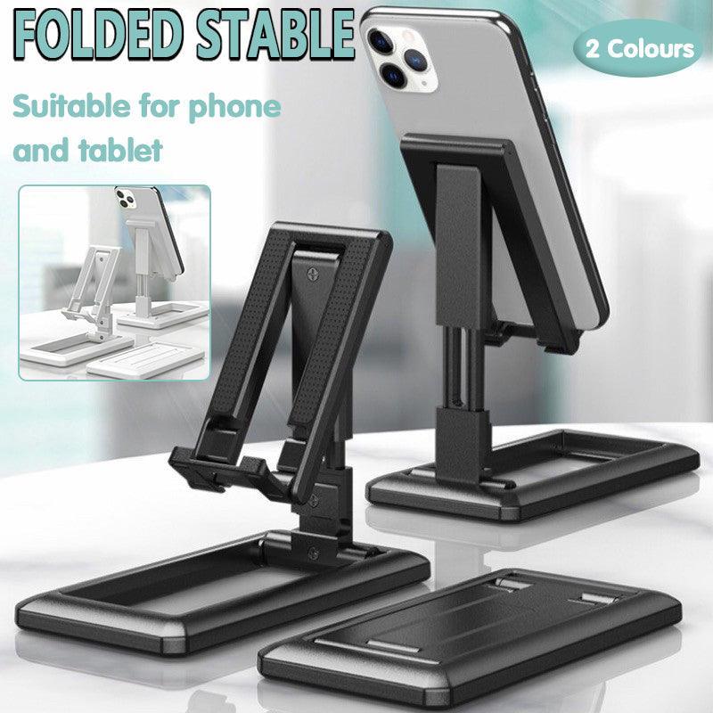 Foldable Adjustable Desk Stand Holder for Mobile Phone and Tablet Up to 10 Inch