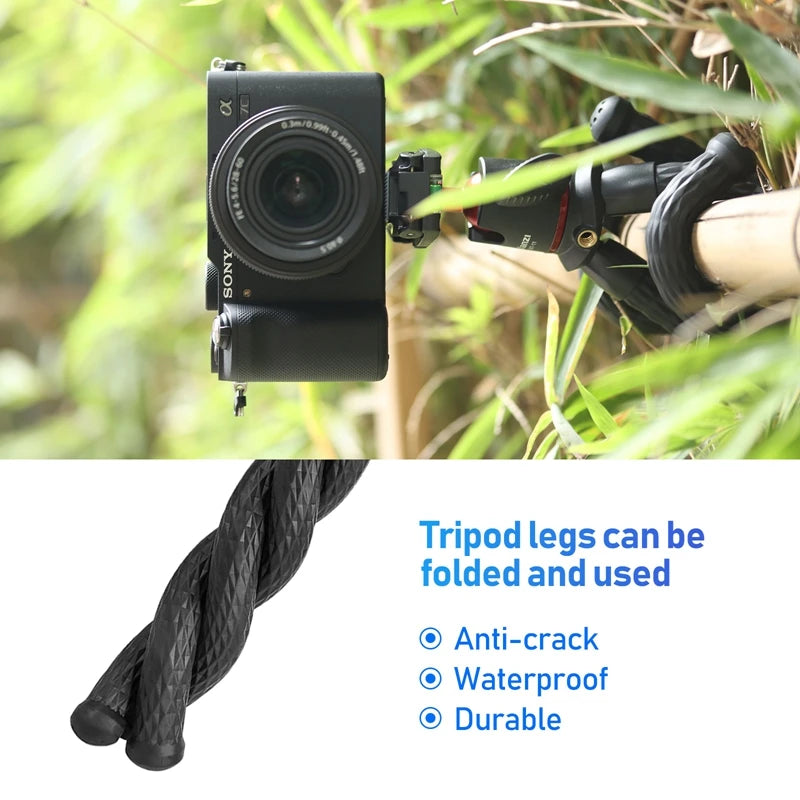 Ulanzi MT-11 Flexible Octopus Tripod For Phone DSLR Camera Vlog Portable 2 in 1 Design Selfie Stick Tripod With Phone Holder