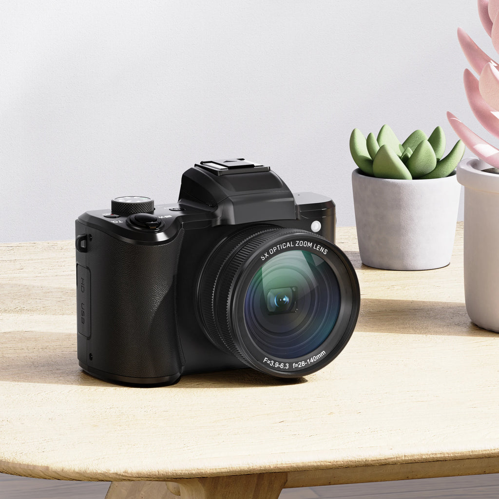 2024 Hot Sale Optical Zoom Camera IPS Full Recording Action DSLR Digital Cameras HD DV SLR 3.2 Inch 5K Mini Camera