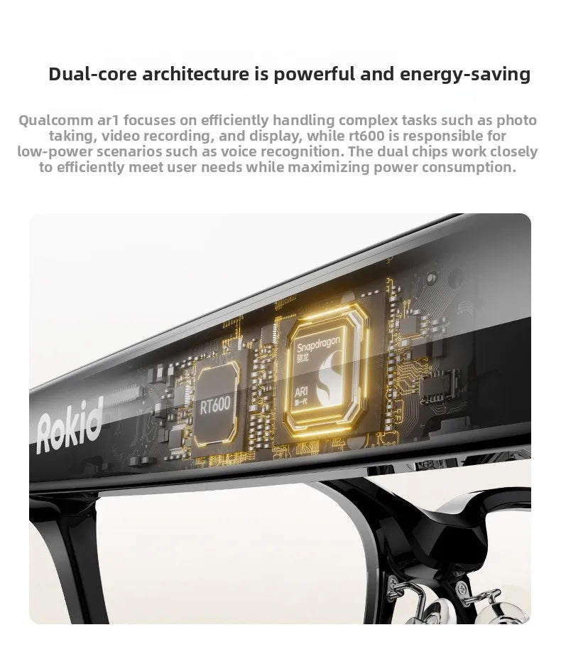 2025 Rokid Glasses Smart Wearable Headset Visual AI Photo Navigation Real-time Face-to-Face Translation Large Model
