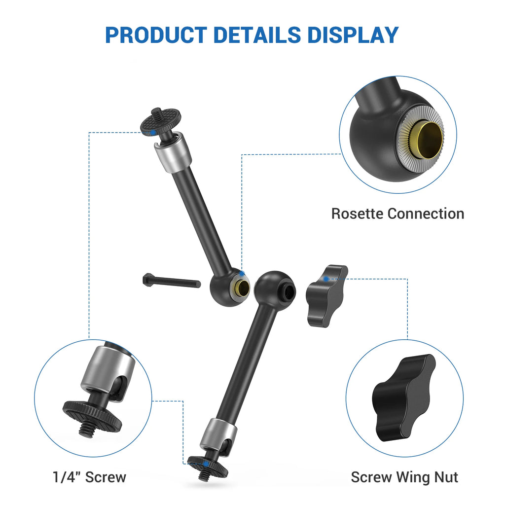 SmallRig Articulating Arm 5.5/9.8/11 inches Adjustable Friction Magic Arm For DSLR LCD Monitor LED Light Camera Accessories