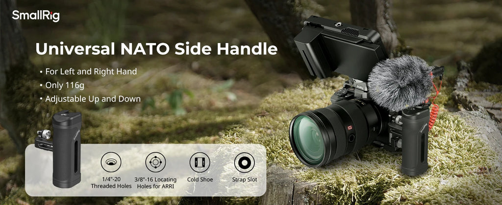 Original SmallRig 4755 Lightweight Mini Side Handle Special For Cameras Mobile Shooting Light In Weight Heavy In Load