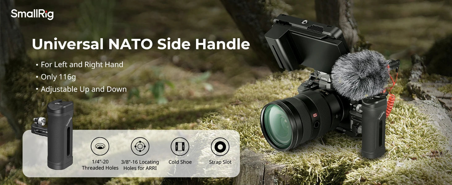 Original SmallRig 4755 Lightweight Mini Side Handle Special For Cameras Mobile Shooting Light In Weight Heavy In Load