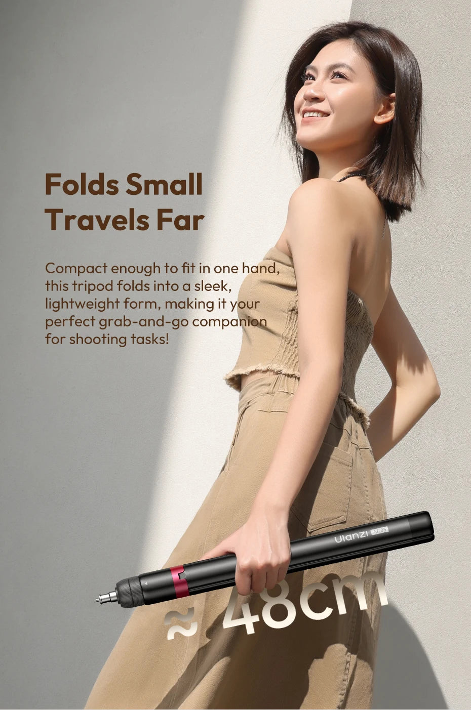 Ulanzi AT-05 2M Heavy Duty Foldable Tripod Light Stand for DSLR Camera Video Light Photography Studio Livestreaming Max Load 5KG