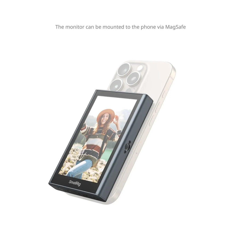 SmallRig Wireless Video Monitor Rear Camera 1080P 4K Wireless Screen Mirroring for Android IOS Phones Cameras 4851/4850