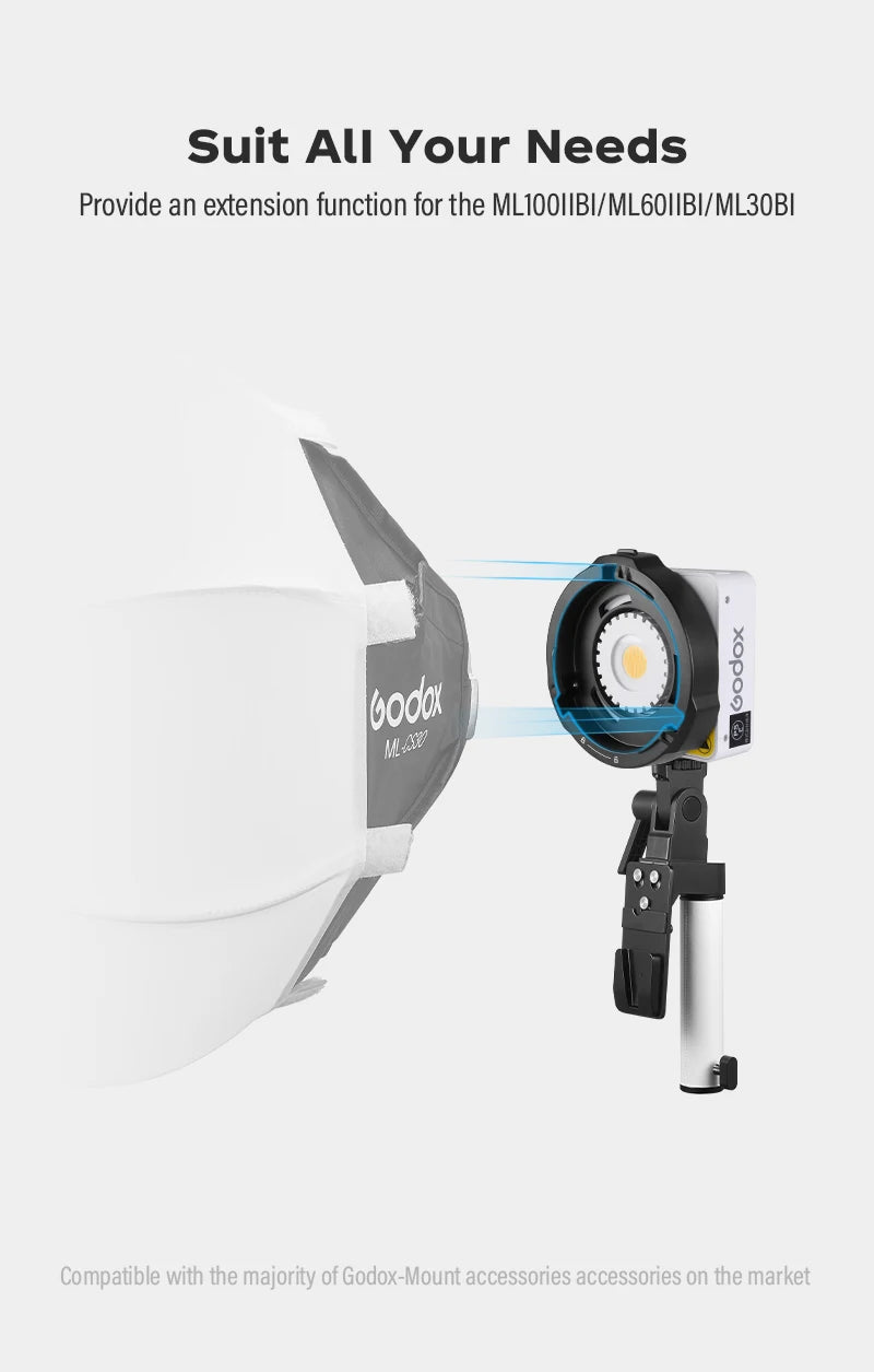Godox ML-GB Bowens Adapter for ML100Bi & ML60IIBi
