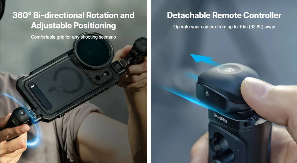 SmallRig for iPhone 17 Pro/iPhone 17 Pro Max Basic Cage,Flagship Cage, Mobile Dual Handheld Phone Cage Kit, 5540/5541/5542/5543