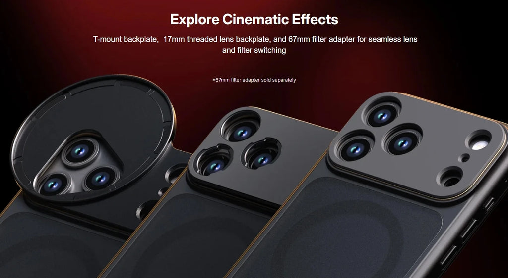 SmallRig for iPhone 17 Pro/iPhone 17 Pro Max Basic Cage,Flagship Cage, Mobile Dual Handheld Phone Cage Kit, 5540/5541/5542/5543