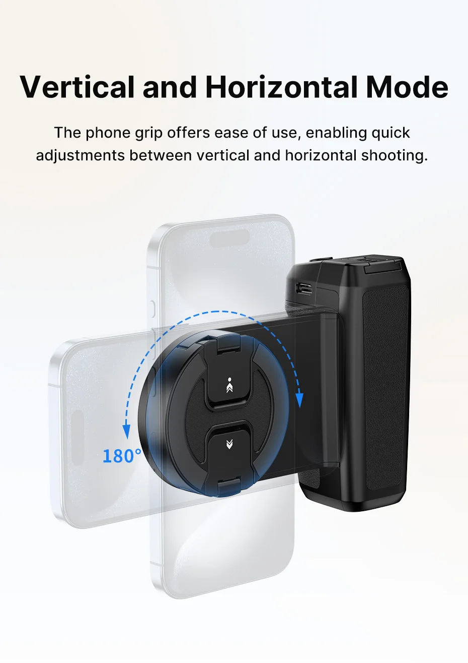 Ulanzi MA35 Phone Camera Grip Handle MagSafe Bluetooth Shutter Smartphone Selfie Stablizer Vertical Horizontal Shooting