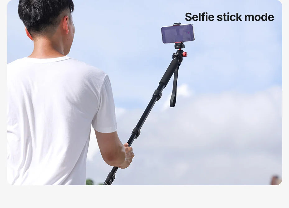 Ulanzi TB12 Metal Tripod Monopod for Camera DSLR Smartphone Monopod Stable and Portable Selfie Stick Hiking Pole Stick