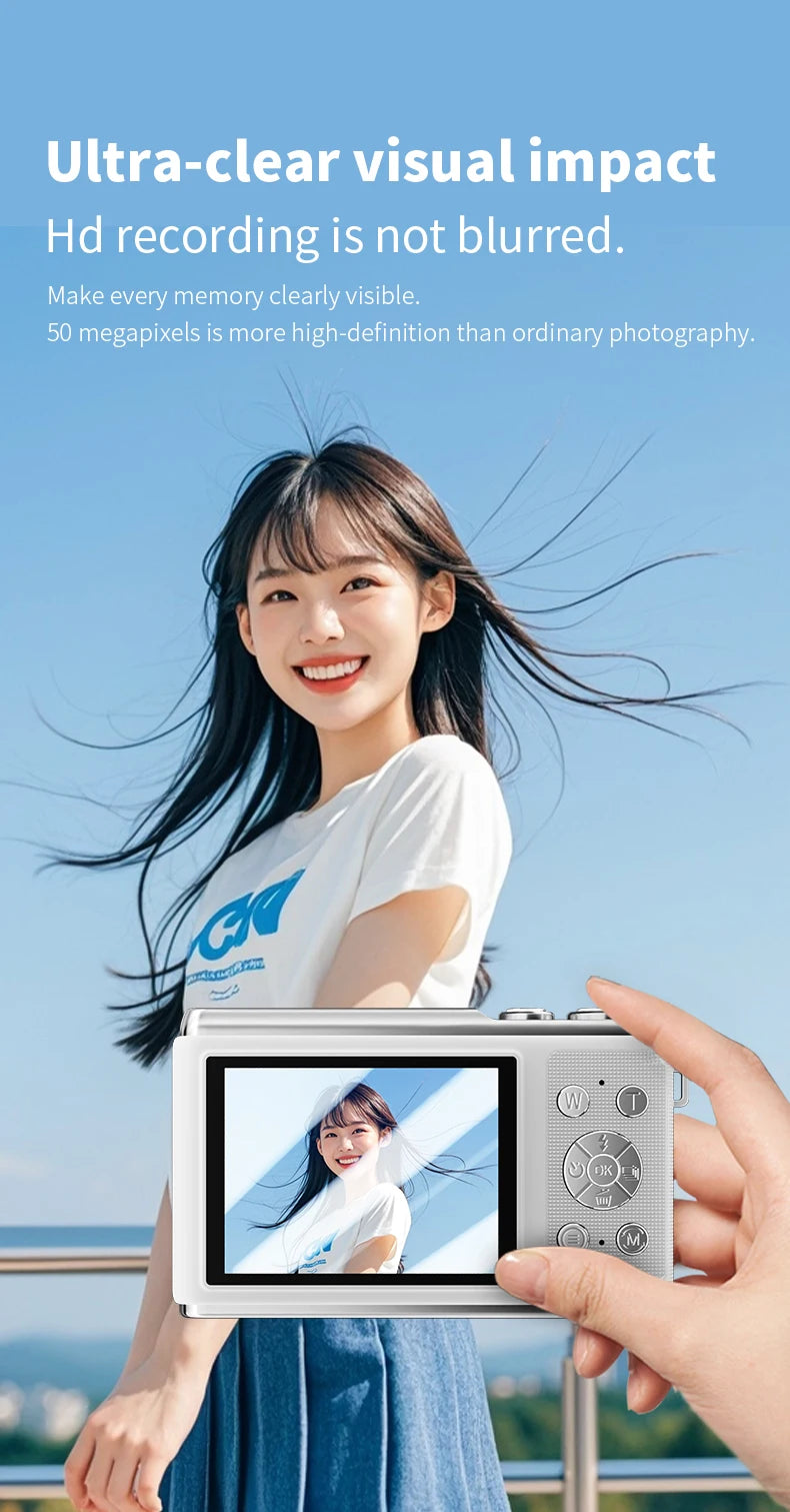 HD 1080P 2.8inch digital Camera Rechargeable Cameras with 16x Zoom Compact Camera 50 Megapixels Cameras for kids Beginner Camera