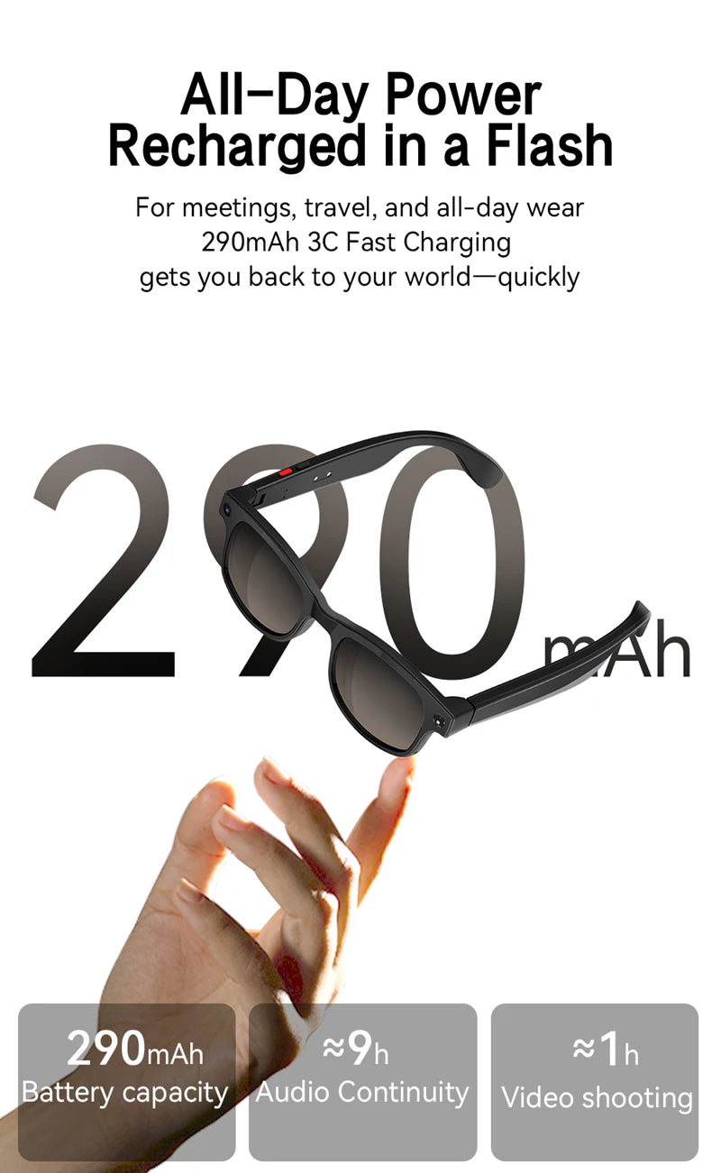 Xiaomi Smart Glasses With 8 Megapixel Camera Micro Camera Photography Video Recording Ai Translation Music Control Glasses