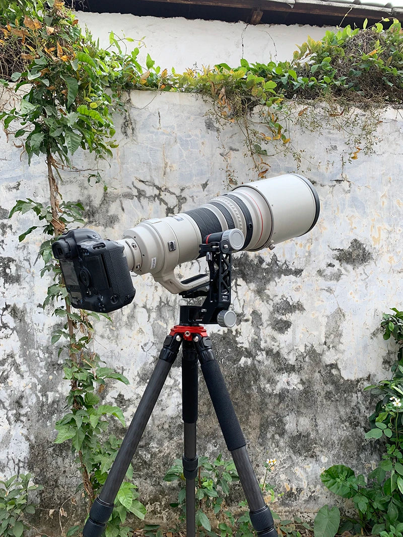 Professional Heavy Duty Gimbal Head 360 Degree Panoramic Gimbal Head Mount for Tripod DSLR Camera Telephoto Lens Tripod Head