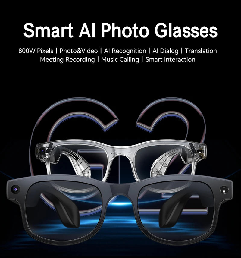 Xiaomi Smart Glasses With 8 Megapixel Camera Micro Camera Photography Video Recording Ai Translation Music Control Glasses