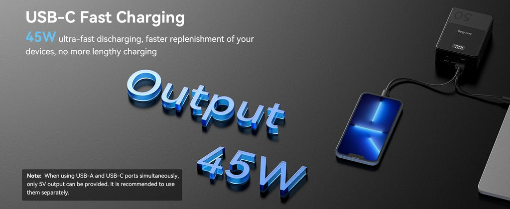 SMALLRIG V Mount Battery VB50 50Wh 3400mAh V Lock Battery with 45W Output USB-C D-TAP USB-A Dual DC Ports for Camera Camcorder