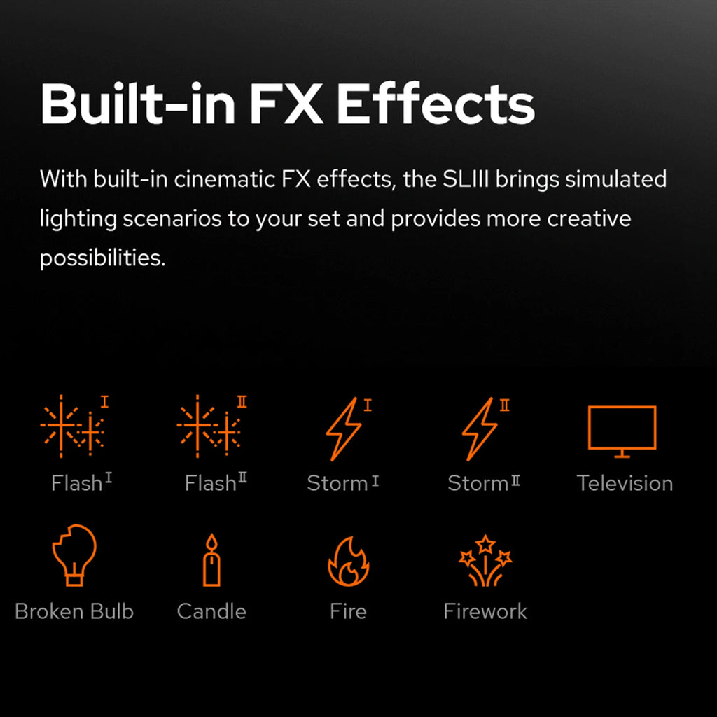 Godox SL300IIIBi Studio LED Video Light 330W High Power Photography Light 2800K-6500K Dimmable 9 FX Lighting Effects