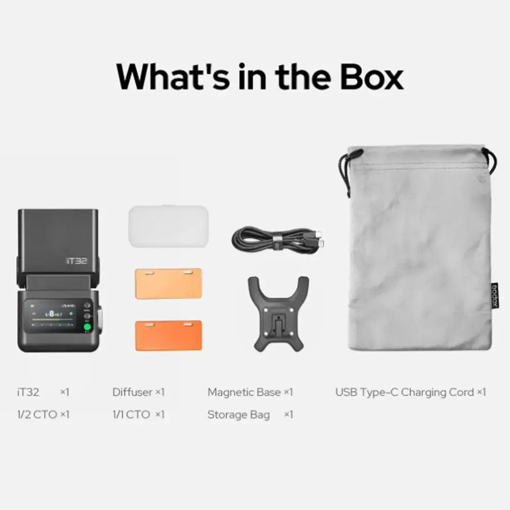 Godox iT32 iFlash Camera Flash & X5 C/N/S/F/O Trigger Modular Detachable Design 2.4G Wireless TTL HSS Cross-Brand Compatibility