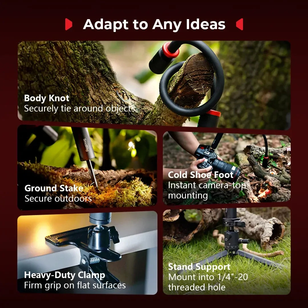 SmallRig RM-03 Macro Light 3W Photography LED Fill Light Flexible Arm Adjustable Lighting Angle for Jewelry Insects Flower