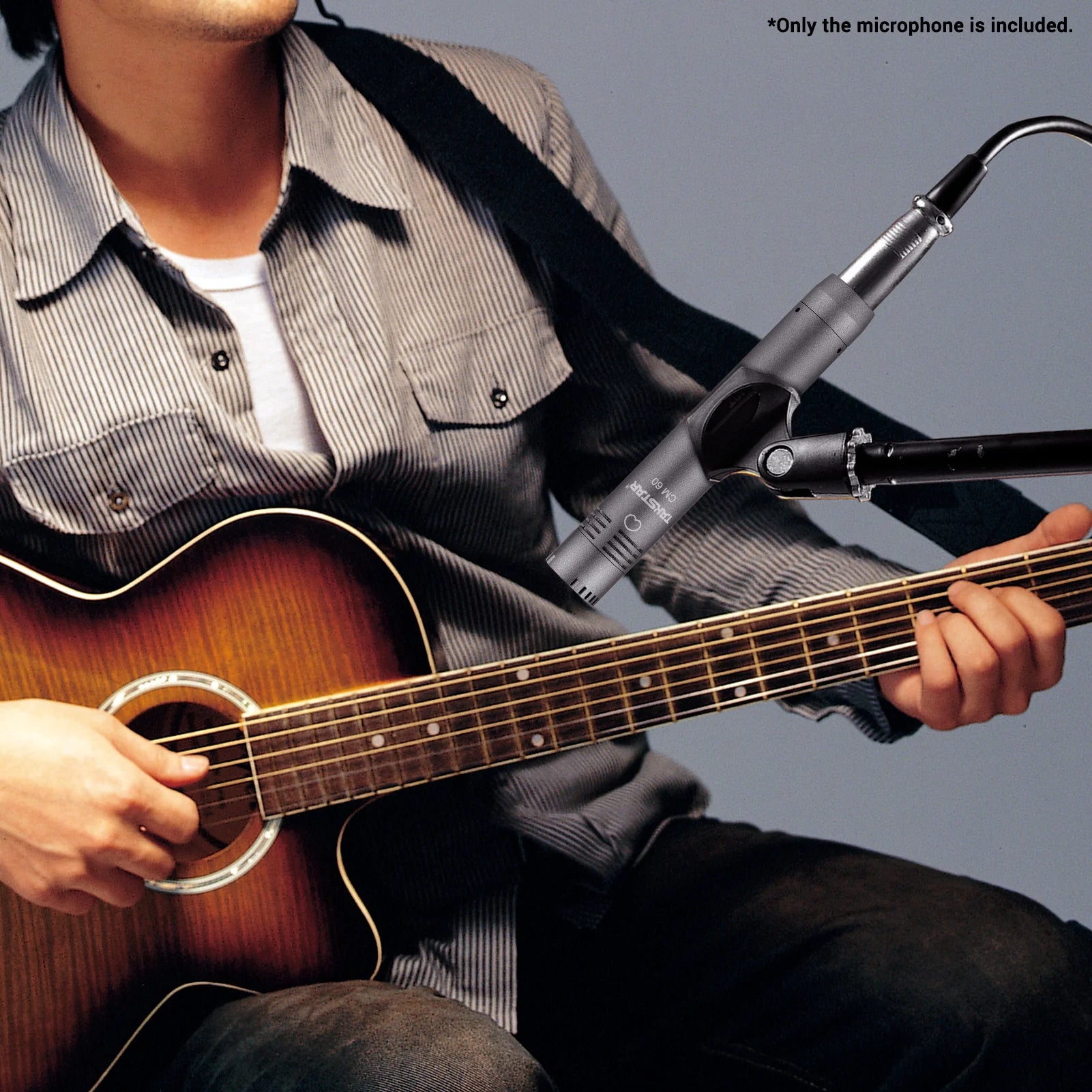 TAKSTAR CM-60 Professional Condenser Microphone XLR Cardioid Mic 48V Phantom Power Supply for Studio Recording Broadcasting Mic