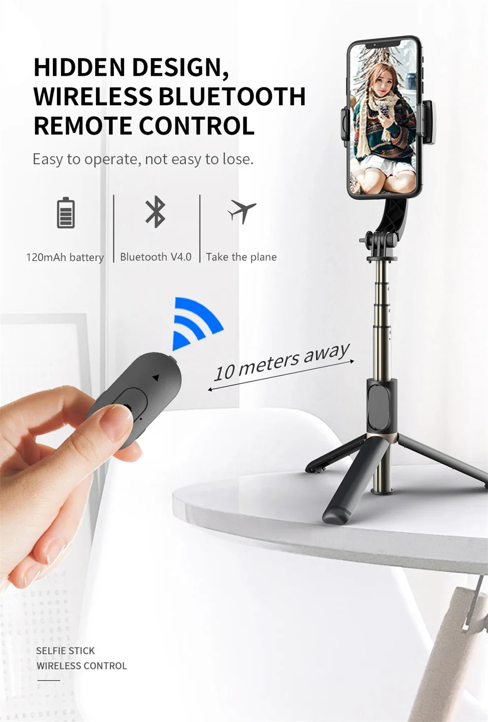 Handheld Gimbal Stabilisateur Estabilizador Selfie Stick Smartphone Action Kameralar Bluetooth Tripod For Live Broadcast TikTok