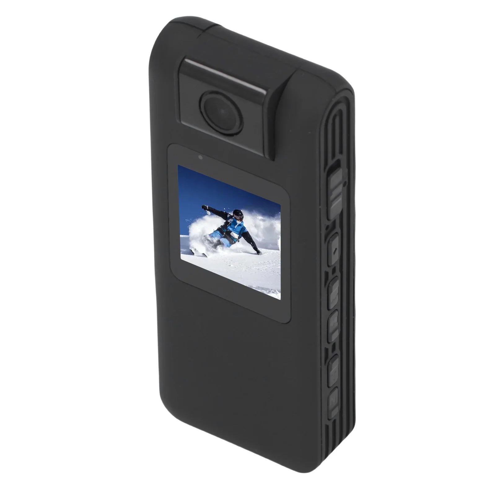 Body Video Recorder Body Worn Camera FHD 1080P 1.3 Inch LCD Screen 180 Degree Rotatable Lens Cycle Recording Wearable Camcorder