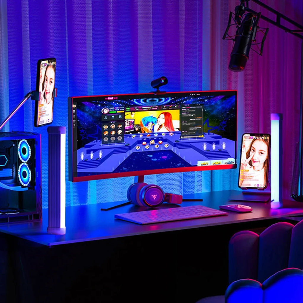 LED Fill Light Recharge Lamp Blue Green Lamp Daily Portable Decor Atmosphere Lighting