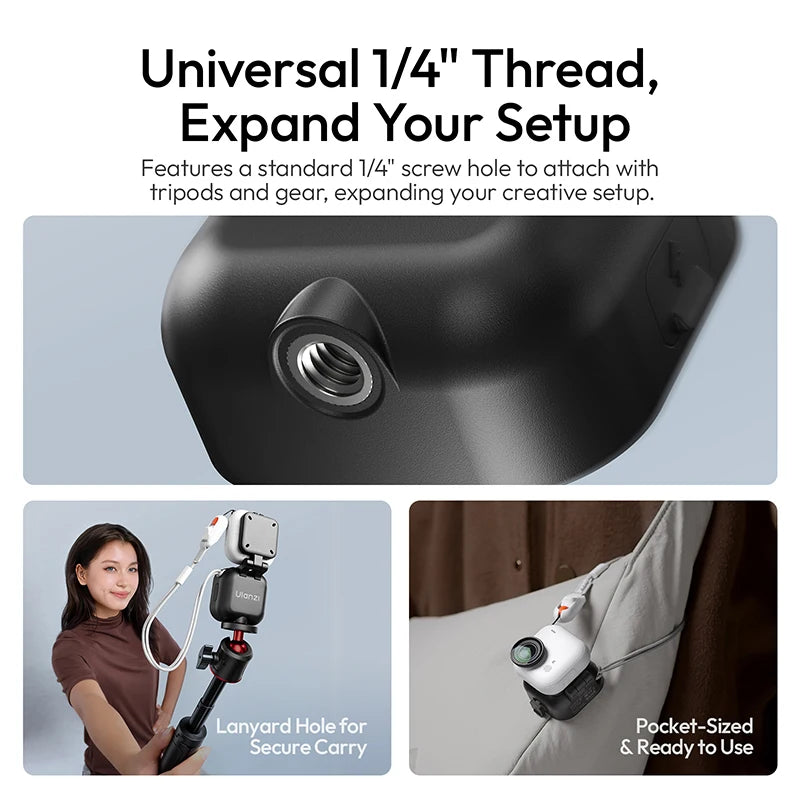 Ulanzi IN07 Mini Magnetic Fill Light for Insta360 Go Ultra Compatible with Go Ultra magnetic base for Vlog Street Photography