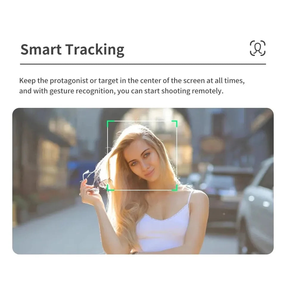 FANGTUOSI 360 Rotation Gimbal,Selfie Stick Tripod With Shutter Fill Light Following Shooting,Stabilizer for Smartphone Live/Vlog