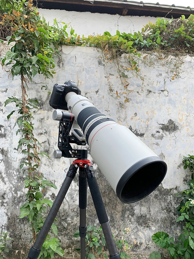 Professional Heavy Duty Gimbal Head 360 Degree Panoramic Gimbal Head Mount for Tripod DSLR Camera Telephoto Lens Tripod Head