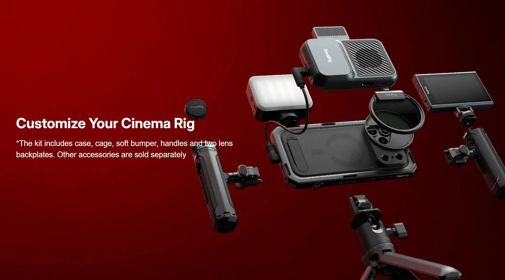 SmallRig for iPhone 17 Pro/iPhone 17 Pro Max Basic Cage,Flagship Cage, Mobile Dual Handheld Phone Cage Kit, 5540/5541/5542/5543